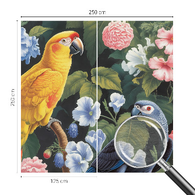 Vliesová tapeta na stenu Exotické vtáky