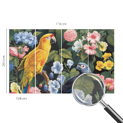 Vliesová tapeta na stenu Exotické vtáky