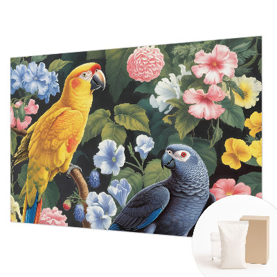 Vliesová tapeta na stenu Exotické vtáky