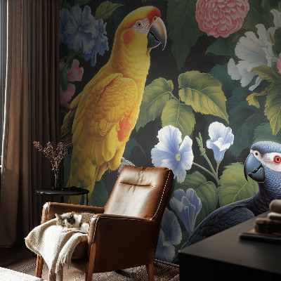 Vliesová tapeta na stenu Exotické vtáky