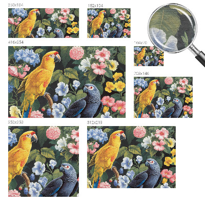 Vliesová tapeta na stenu Exotické vtáky