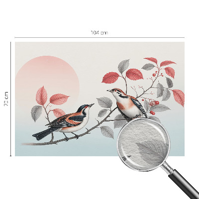 Fototapeta do obývačky Sediace vtáky