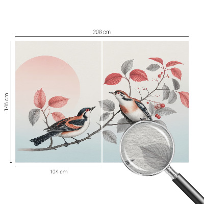 Fototapeta do obývačky Sediace vtáky