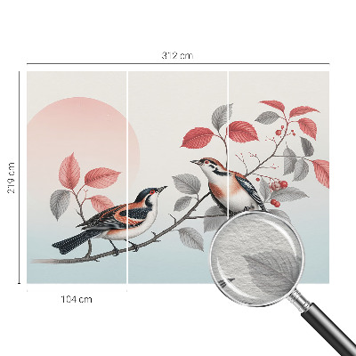 Fototapeta do obývačky Sediace vtáky