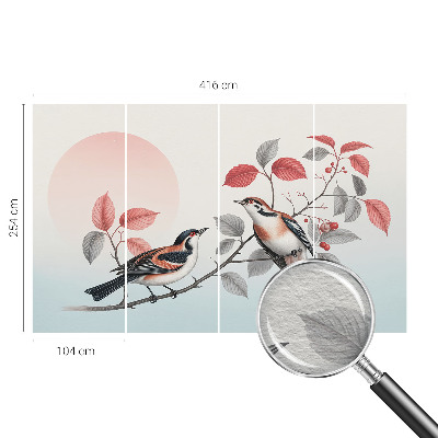 Fototapeta do obývačky Sediace vtáky