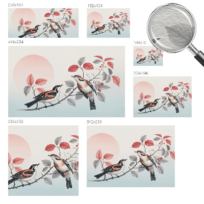 Fototapeta do obývačky Sediace vtáky