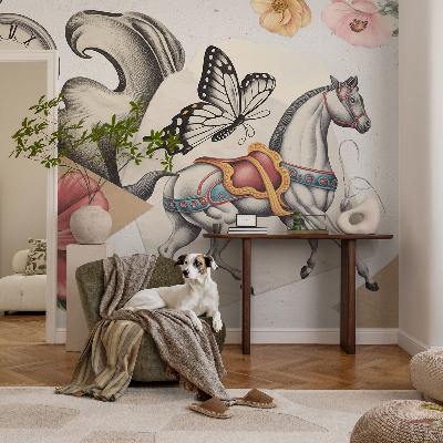 Vliesová fototapeta pre deti Starožitné kvety