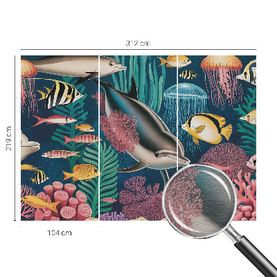 Fotografická tapeta na vliese Podvodná fauna