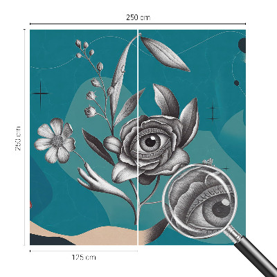 Vliesová fototapeta s potlačou Kvetinové oko