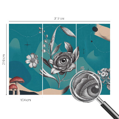 Vliesová fototapeta s potlačou Kvetinové oko