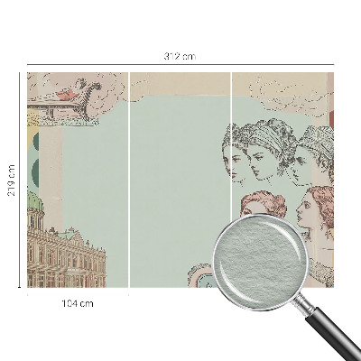 Fototapeta s potlačou na vliese Klasická koláž