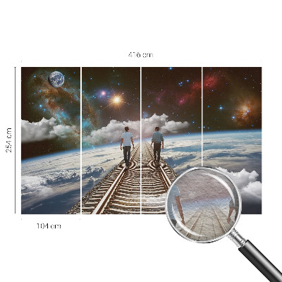 Moderná fototapeta na mieru Vesmírna cesta