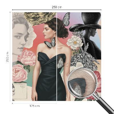 Luxusná tapeta Kvety a portréty