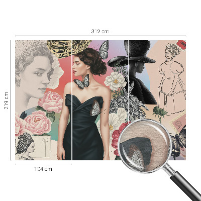 Luxusná tapeta Kvety a portréty