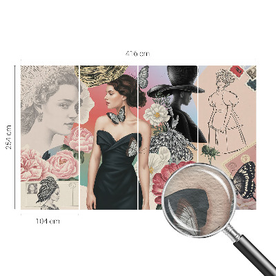 Luxusná tapeta Kvety a portréty