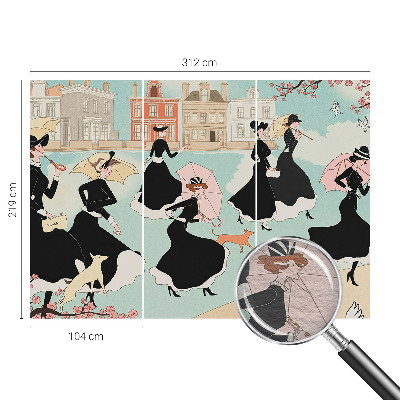 Fototapeta na mieru do spálne Ženy kráčajúce