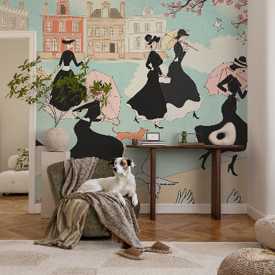 Fototapeta na mieru do spálne Ženy kráčajúce