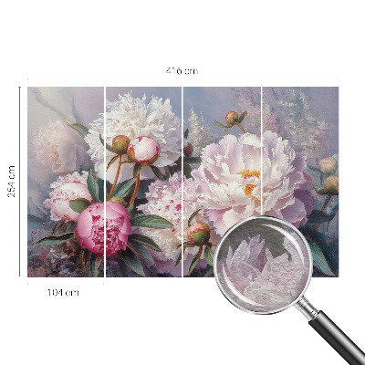 Tapeta Kytica pivoniek