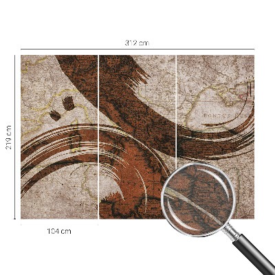 Fototapeta na stenu Umelecká mapa