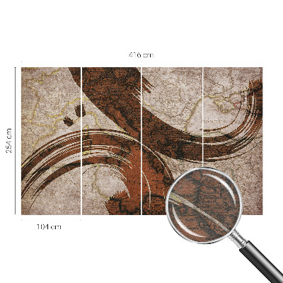 Fototapeta na stenu Umelecká mapa