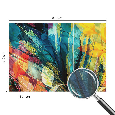 Vliesová tapeta Abstraktné listy