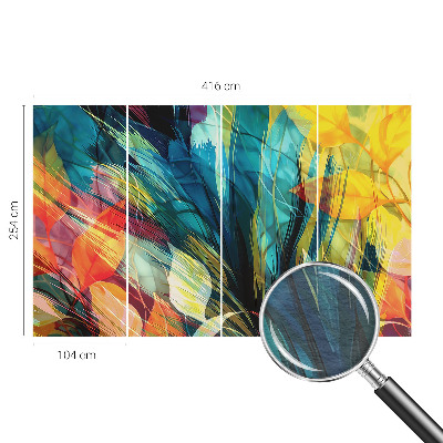 Vliesová tapeta Abstraktné listy