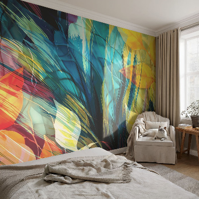 Vliesová tapeta Abstraktné listy