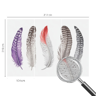 Vliesová fototapeta pre deti Vzorované perie