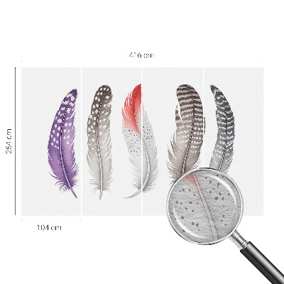 Vliesová fototapeta pre deti Vzorované perie