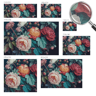 Luxusná tapeta Farebné kvety