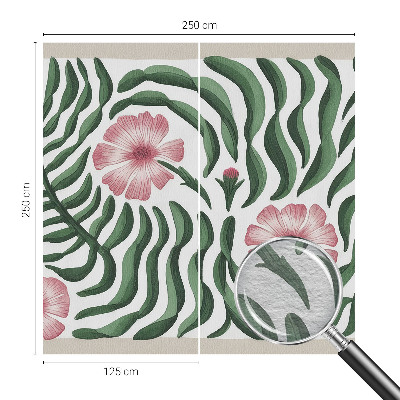 Fototapeta na mieru do spálne Kvety listy