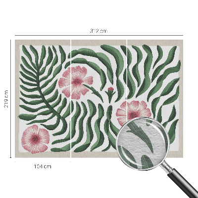 Fototapeta na mieru do spálne Kvety listy