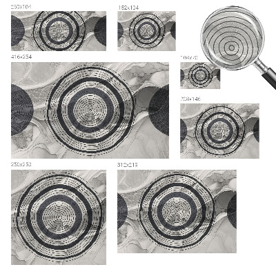 Fototapeta Kruhy sivej