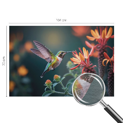 Vliesová fototapeta na stenu Kvety kolibríka