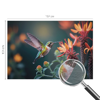 Vliesová fototapeta na stenu Kvety kolibríka