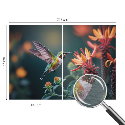 Vliesová fototapeta na stenu Kvety kolibríka