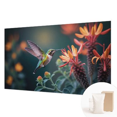 Vliesová fototapeta na stenu Kvety kolibríka