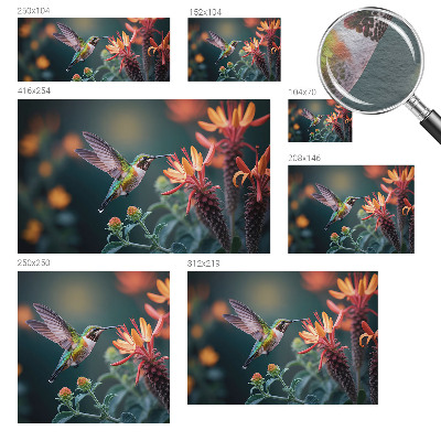 Vliesová fototapeta na stenu Kvety kolibríka