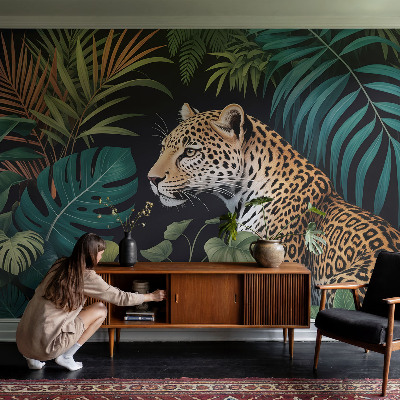 Vliesová tapeta Exotický leopard