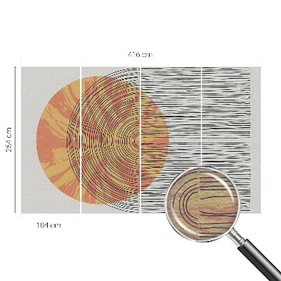 Fototapeta do obývačky Kruh s čiarami