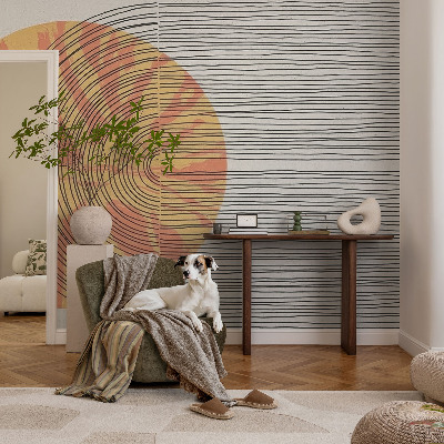 Fototapeta do obývačky Kruh s čiarami