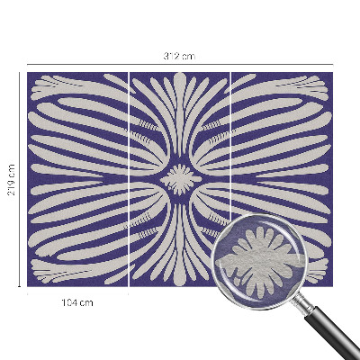 Vliesová fototapeta s potlačou Kvetinová symetria