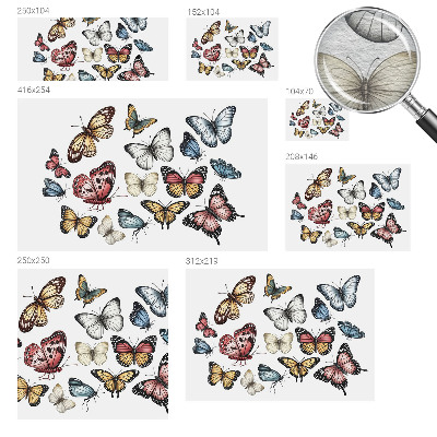 Fototapeta na mieru do spálne Rajské motýle