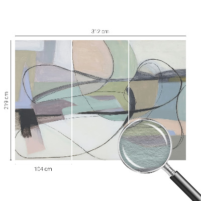 Luxusná tapeta Pastelové čiary