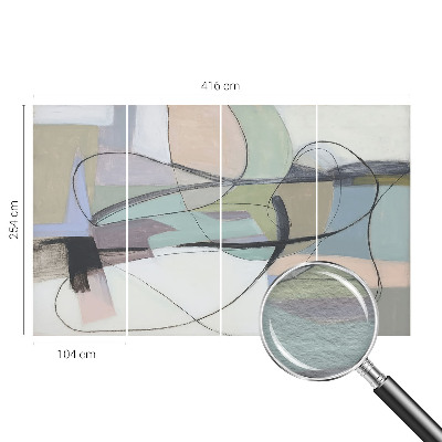 Luxusná tapeta Pastelové čiary