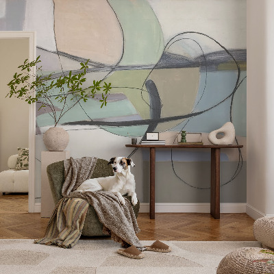 Luxusná tapeta Pastelové čiary