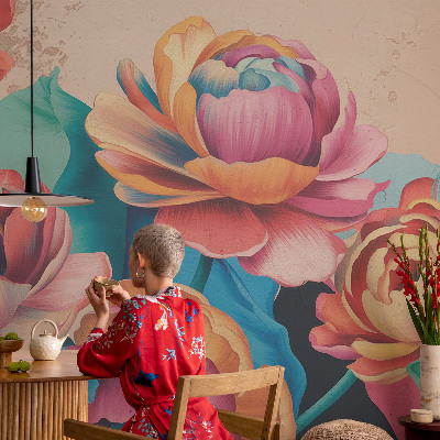 Vliesová tapeta na stenu Kvetinová harmónia