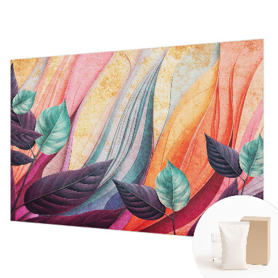 Vliesová fototapeta do spálne Abstraktné listy