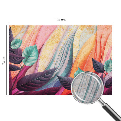 Vliesová fototapeta do spálne Abstraktné listy