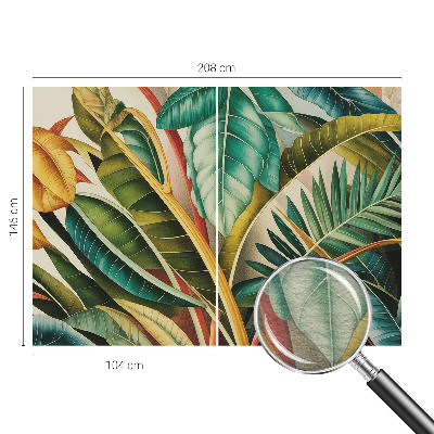 Fotografická tapeta na vliese Exotické listy